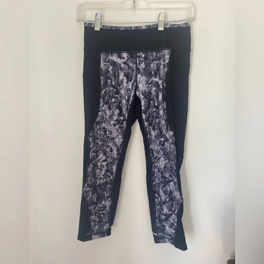 Zella black and grey crops legging size S